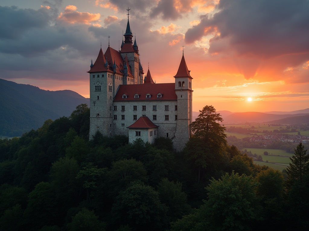 Brežice Castle, znana znamenitost v mestu Brežice, Slovenija