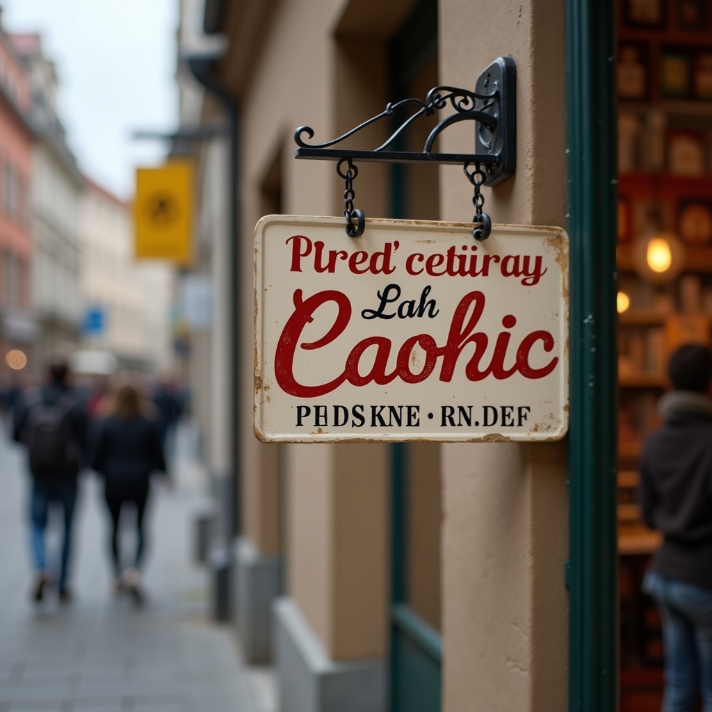 Popotniški detajl v mestu Brežice: A street sign or cute shop window