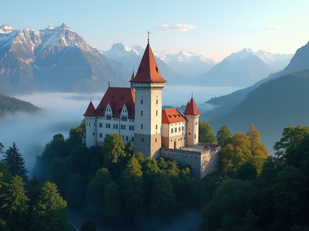 Brežice Castle, znana znamenitost v mestu Brežice, Slovenija