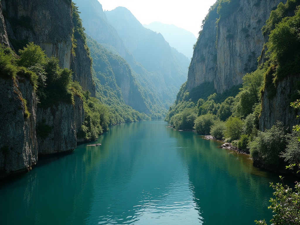 Kokra Canyon, znana znamenitost v mestu Kranj, Slovenija