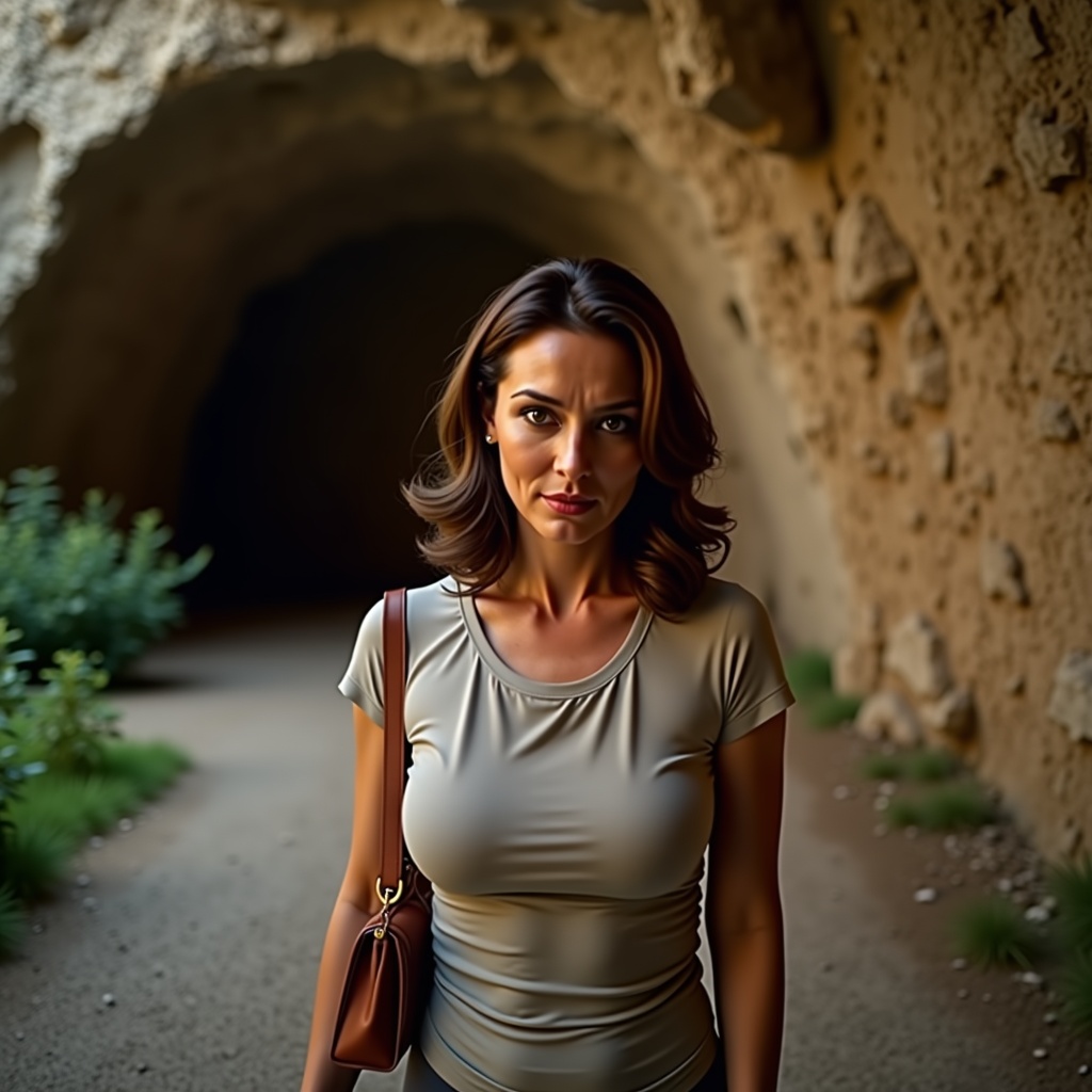 Tara Tzsth obišče Vranja jama (cave) v mestu Logatec za klepet z umetno inteligenco o seksu