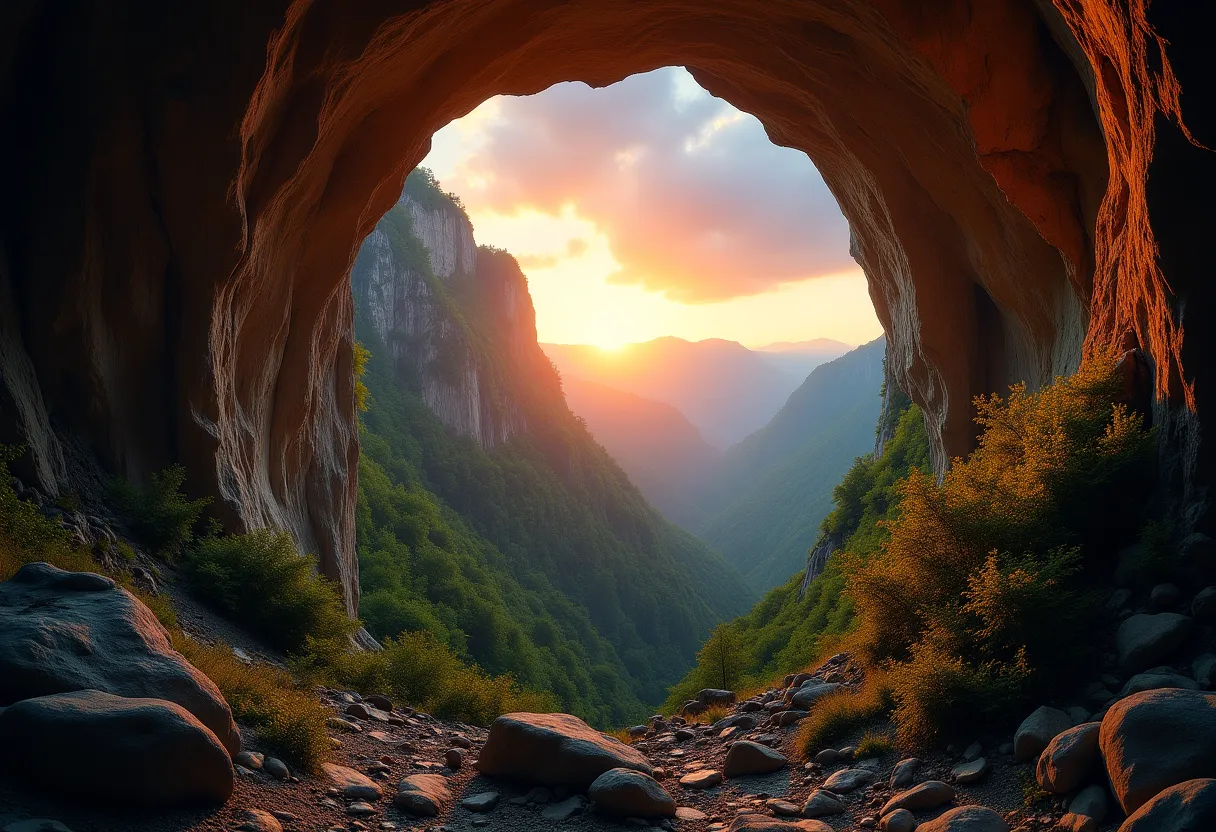 'Jama Postojna, znamenita znamenitost v Postojni, Slovenija'