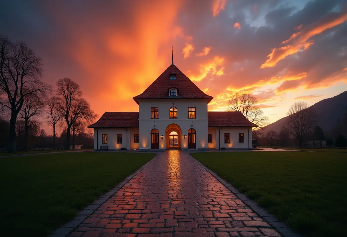 'Koroška galerija likovnih umetnosti, znamenita znamenitost v Slovenj Gradcu, Slovenija'