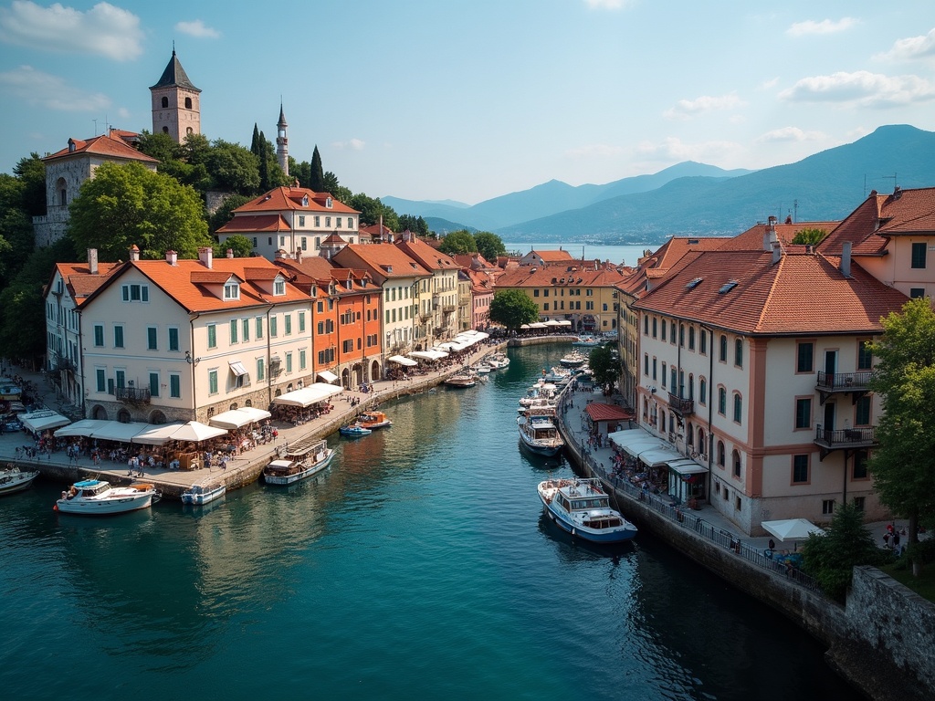 Izola Old Town, znana znamenitost v mestu Izola, Slovenija