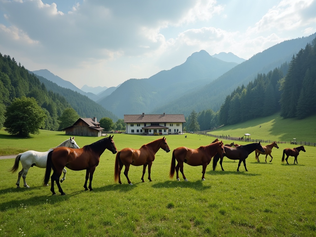 Lipica Stud Farm, znana znamenitost v mestu Sežana, Slovenija